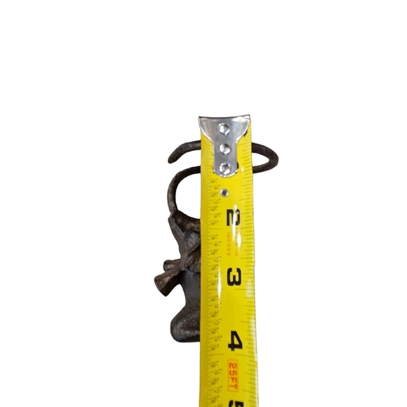 Cast Iron 4" Elephant Votive Holder Heavy Home Decor Comes With Votive Holder - Picture 7 of 8